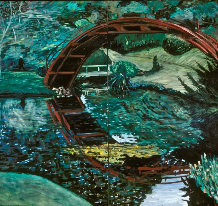 bridge, water, nature